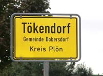 Tökendorf Village Sign